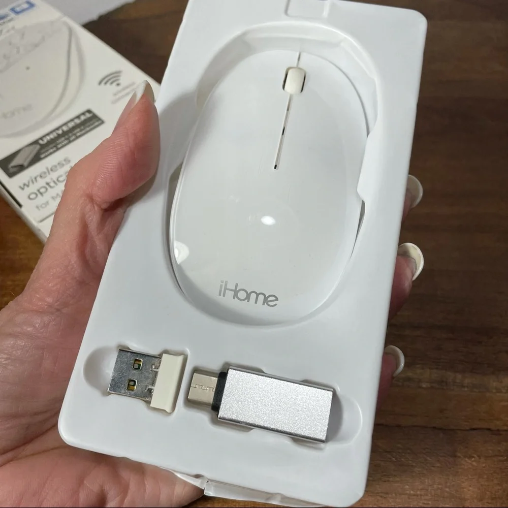 IHome a wireless mouse computer white